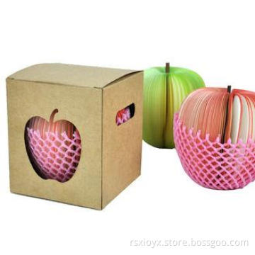 Recycled red / pink apple Shaped Sticky Notes for girl stud